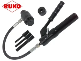 Skrutkovací razník na kov s ručným hydraulickým lisom Ruko