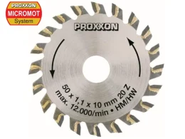 Pílový kotúč s SK-plátkami pre stolnú pílu Proxxon KS 230 / Ø 50 mm / 20z