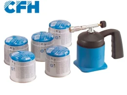 Spájkovací plynový horák s 5 kartušami CFH Lötmeister LM 1000