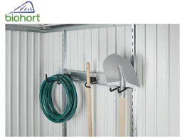 Hákový držiak na záhradné náradie pre záhradné domčeky Biohort